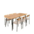 ENSEMBLE TABLE ET 6 CHAISES