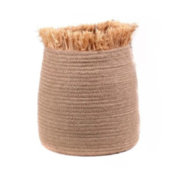 PANIER ROND NATUREL JUTE