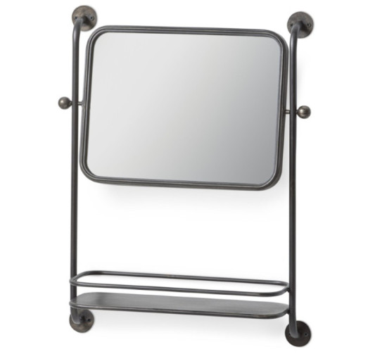 MIROIR MURAL AVEC ETAGERE