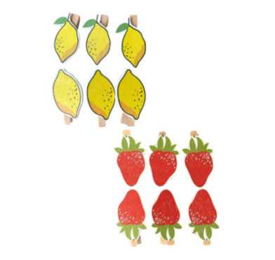 SET DE 6 PINCES EN BOIS