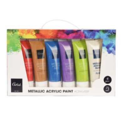 SET DE 6 TUBES D ACRYLIQUE