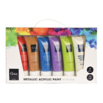 SET DE 6 TUBES D ACRYLIQUE