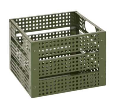 CAGETTE DECO METAL KAKI