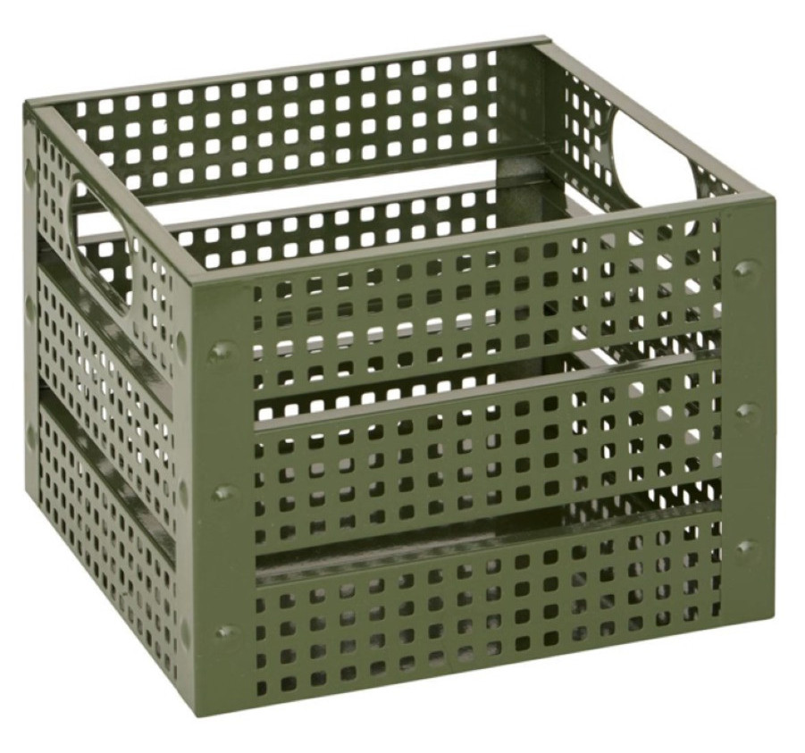 CAGETTE DECO METAL KAKI