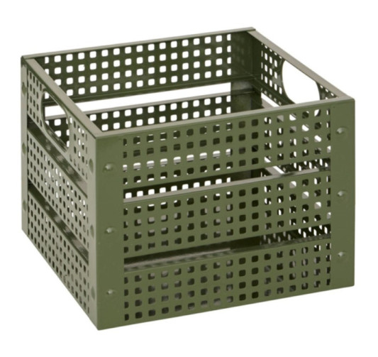 CAGETTE DECO METAL KAKI