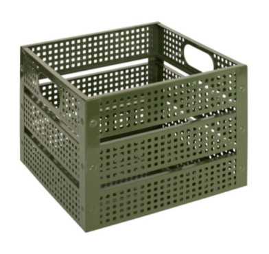 CAGETTE DECO METAL KAKI