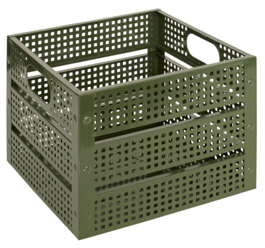 CAGETTE DECO METAL KAKI