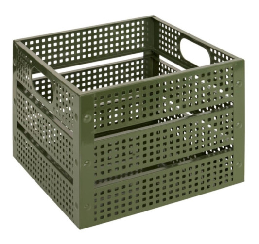 CAGETTE DECO METAL KAKI