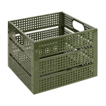 CAGETTE DECO METAL KAKI