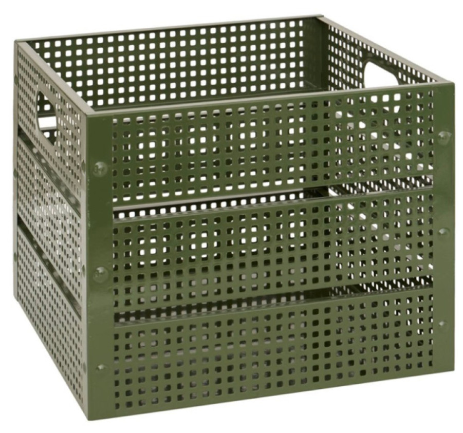 CAGETTE DECO METAL KAKI