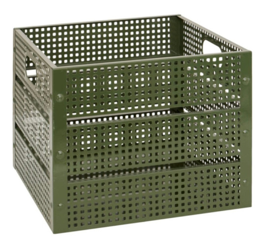 CAGETTE DECO METAL KAKI