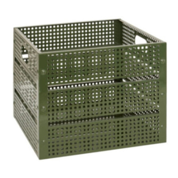 CAGETTE DECO METAL KAKI