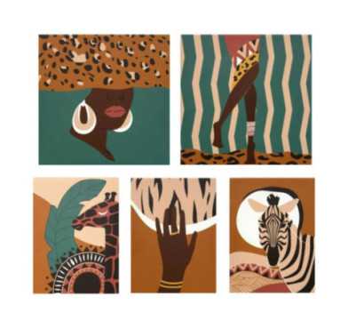 TOILE IMRIMEE CYNTHIA AFRIQUE