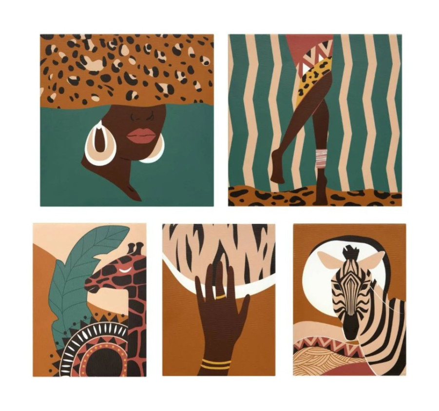 TOILE IMRIMEE CYNTHIA AFRIQUE