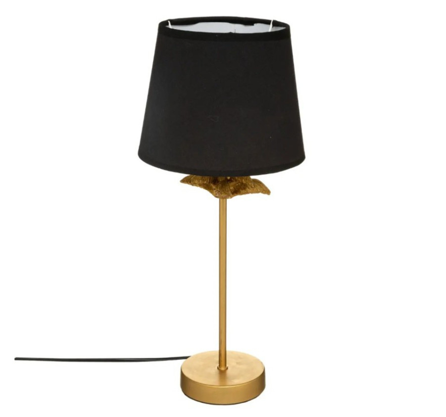 LAMPE PALMIER DORE H46CM