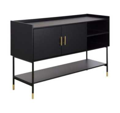 BUFFET 2 PORTES TEDY NOIR