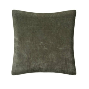 COUSSIN OTTO EN VELOURS VERT