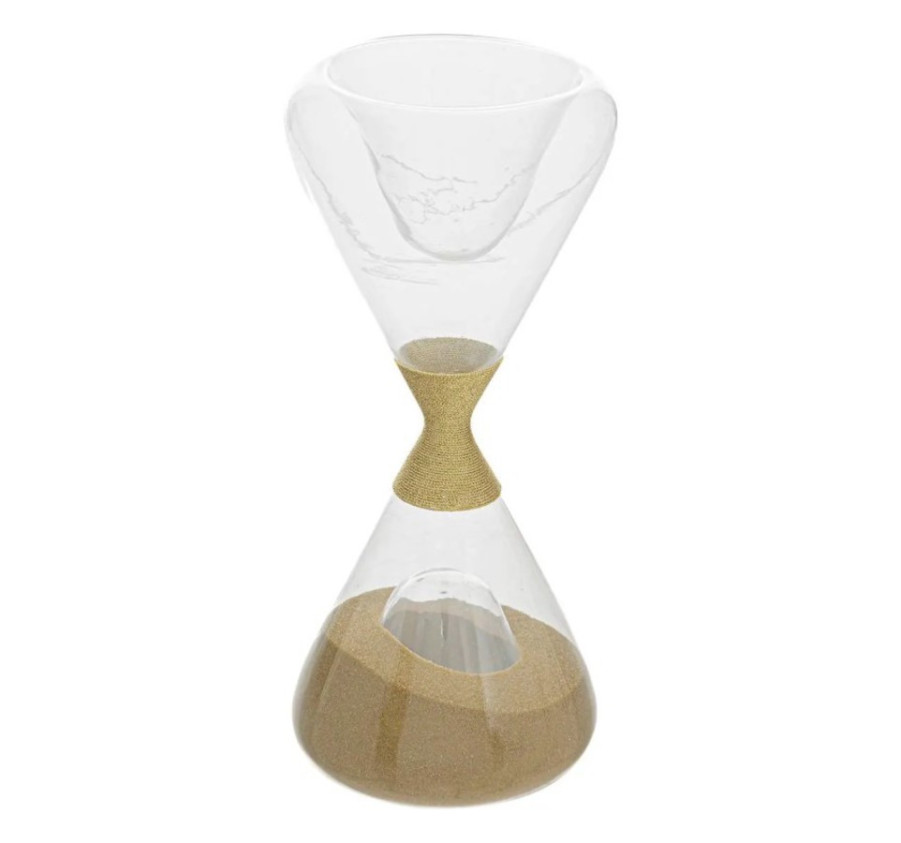 SABLIER DECO EN VERRE H19.5CM