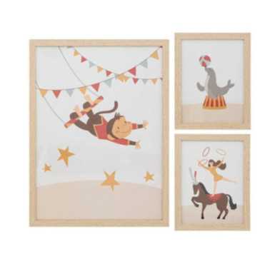 LOT DE 3 CADRES CIRCUS