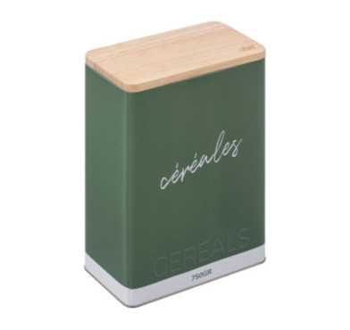 BOITE CEREALE COLOR EN METAL