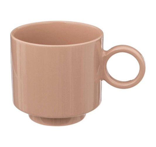 MUG RETRO EN CERAMIQUE ROSE