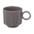MUG RETRO EN CERAMIQUE GRIS