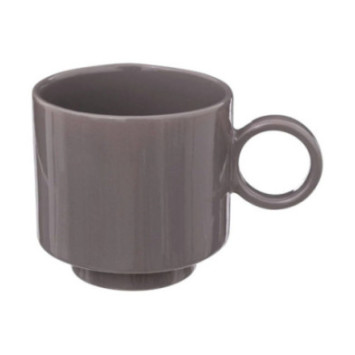 MUG RETRO EN CERAMIQUE GRIS