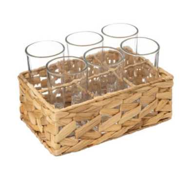 RACK NATUREL 6 GOBELETS 25CL