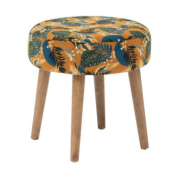 TABOURET EN VELOURS SANGO