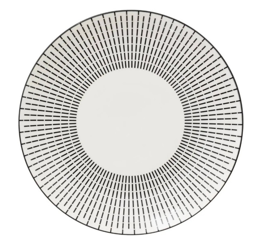 PLAT ROND LUNIS NOIR ET BLANC