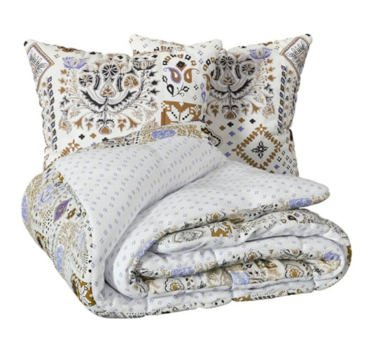 PARURE IMPRIMEE KHAFU BLEU