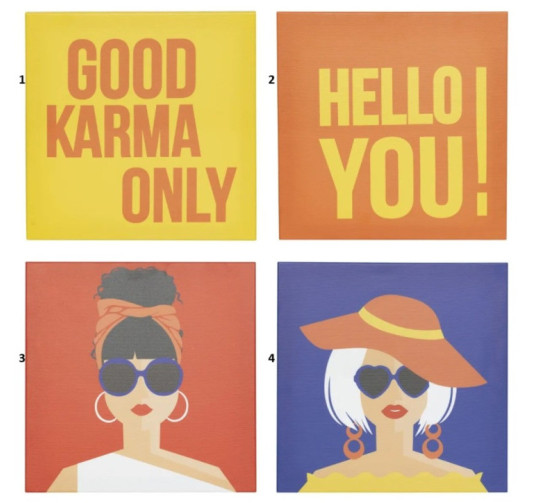 TOILE IMPRIMEE NATTY 28X28CM