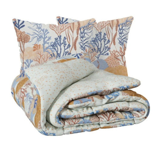 PARURE DE LIT IMPRIMEE AZURA