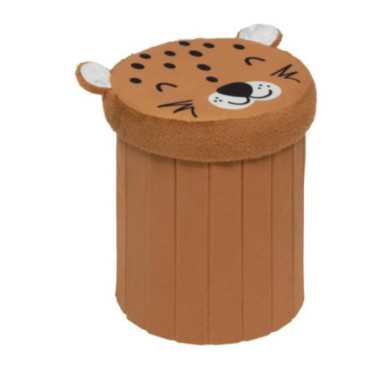 POUF COFFRE ENFANT LEOPARD
