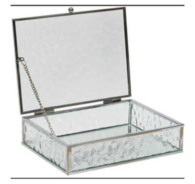 BOITE A BIJOUX EN METAL ET