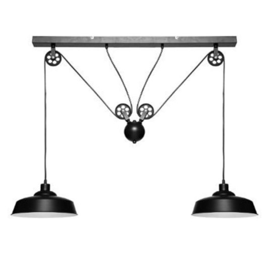 SUSPENSION METAL NOIR