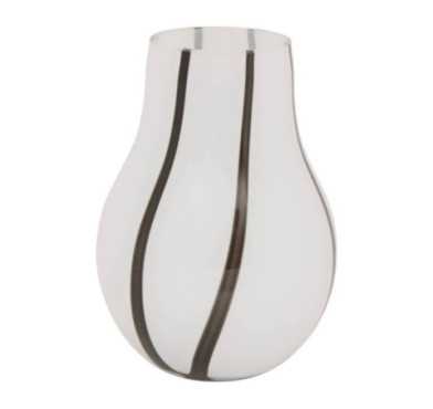 VASE BICOLORE BLACK AND WHITE