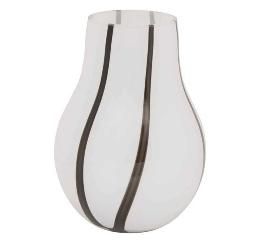 VASE BICOLORE BLACK AND WHITE