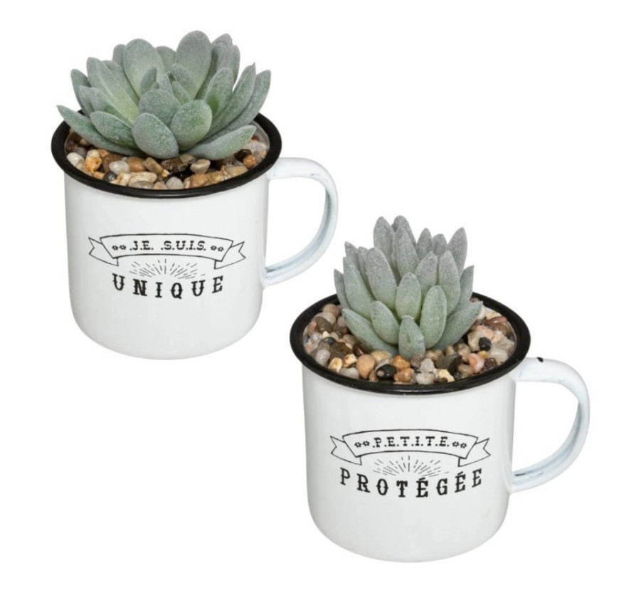 PLANTE ARTIFICIELLE DANS MUG