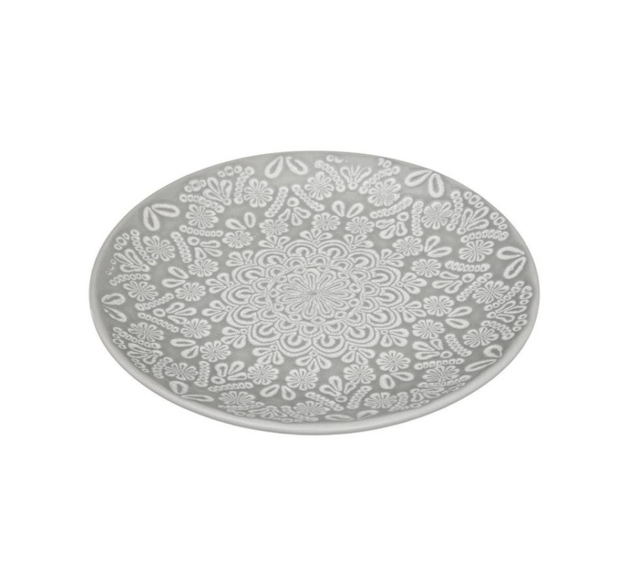 ASSIETTE A DESSERT GRISE