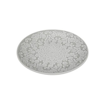 ASSIETTE A DESSERT GRISE