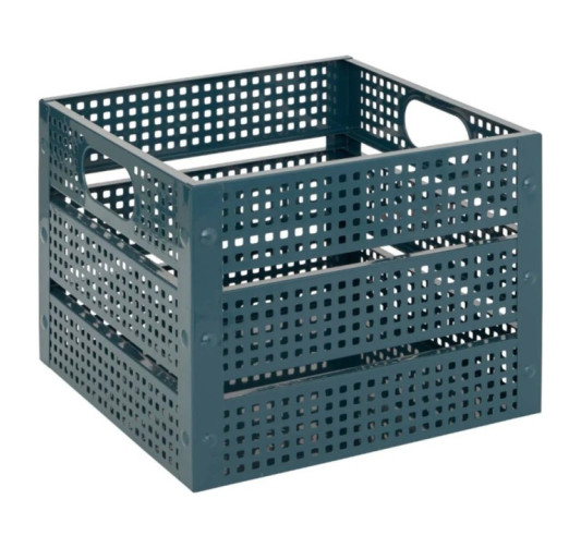 CAGETTE DECO METAL BLEU