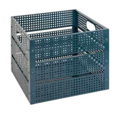 CAGETTE DECO METAL BLEU