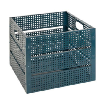 CAGETTE DECO METAL BLEU