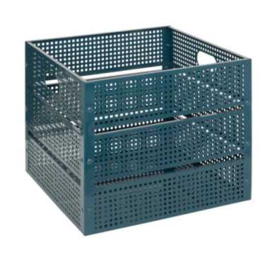 CAGETTE DECO EN METAL BLEU