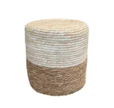 POUF EN JACYNTHE D EAU 30X30CM