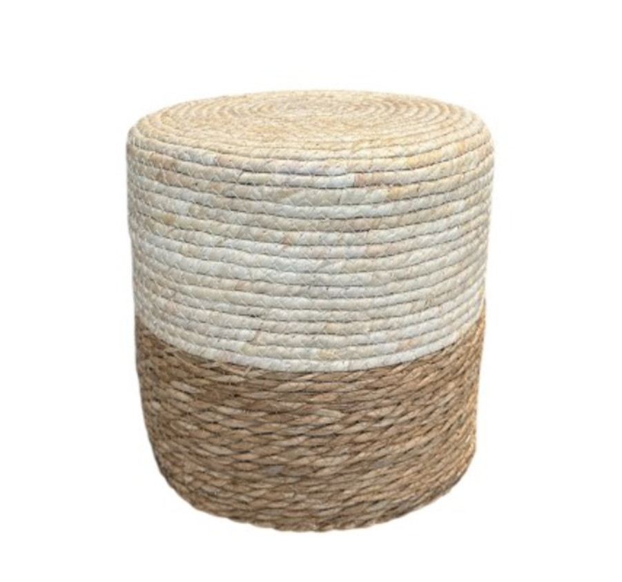 POUF EN JACYNTHE D EAU 30X30CM