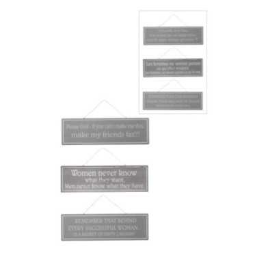 PANCARTE MIX EN GRIS ET BLANC