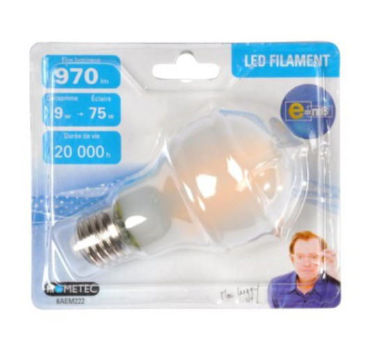AMPOULE LED FILAMENT E27 9W