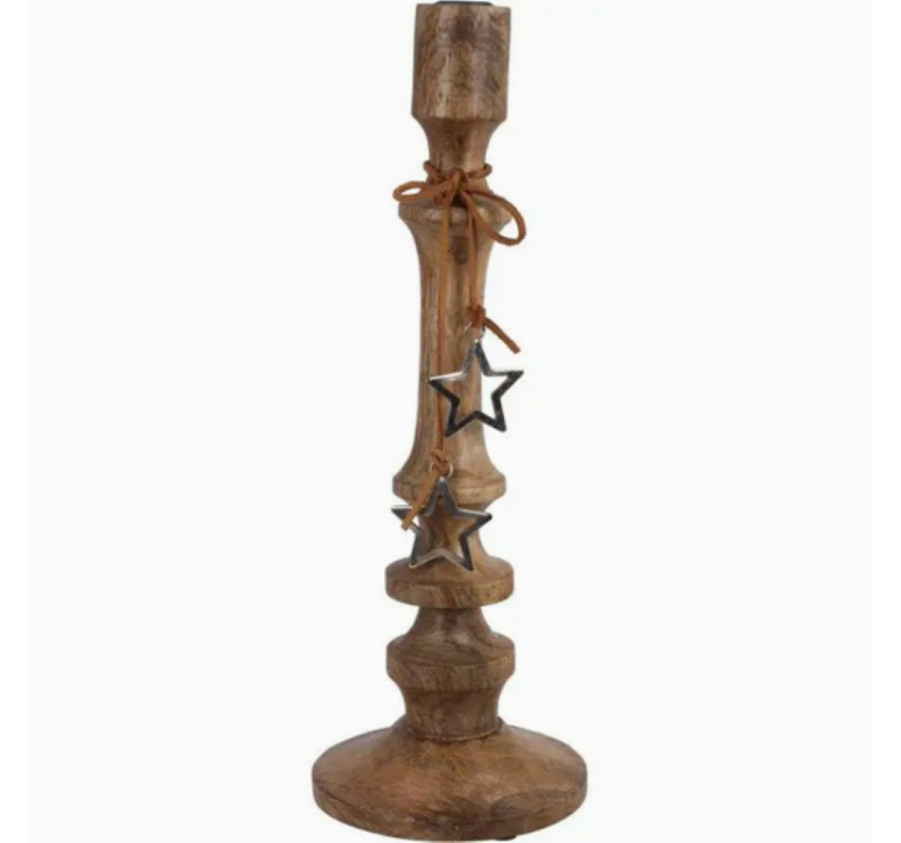 BOUGEOIRE EN BOIS H.40CM